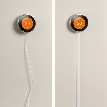 D-Line Small Cord Cover Kit, 30ft Self-Adhesive Wire Hider, Half Round Cord - Image 7