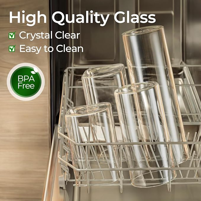ComSaf Glass Spaghetti Pasta Storage Container - Image 4