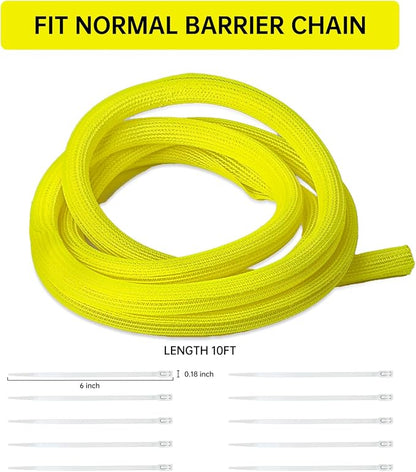 10 Ft High Visibility Chain Cover Kit High Visibility Yellow Cover Safety - Image 2