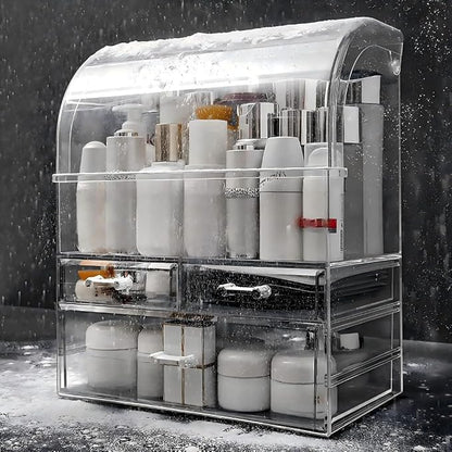 Clear Large Acrylic Makeup Organizer - Image 3