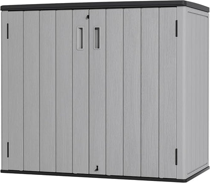 Large Outdoor Storage Box, Resin Sheds&Outdoor Storage Waterproof/Lockable by Mrosaa