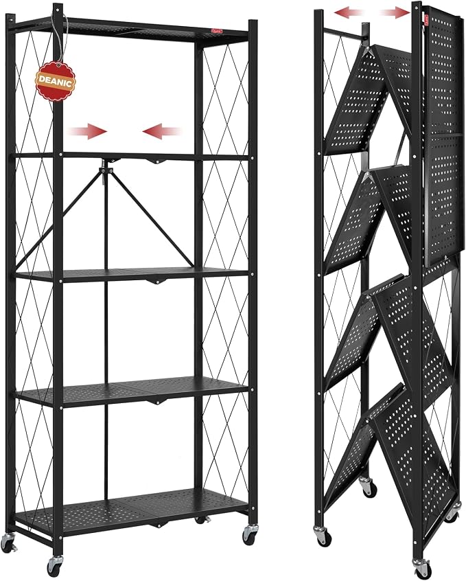 DEANIC 5 Tier Foldable Storage Shelves by ShowNow