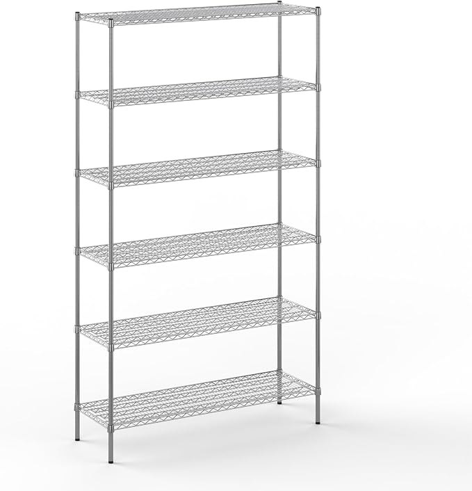 18" Deep x 54" Wide x 96" Height Wire Shelving Kit | 6-Tier | NSF Commercial by Regal+Altair