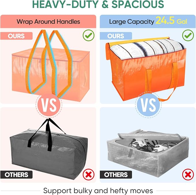 BALEINE 4-Pack Oversized Moving Bags - Image 4