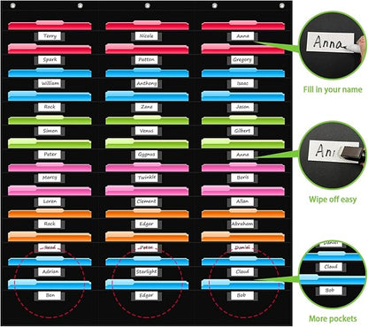 REGELETO 36 Pockets File Storage Pocket Chart - Image 3