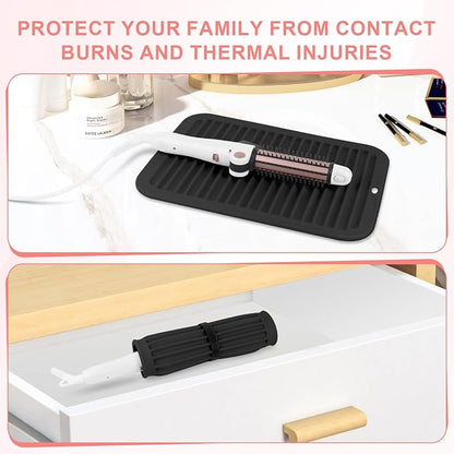 Large Silicone Heat Resistant Mat, Professional Hot Hair Tools Mat - Image 5
