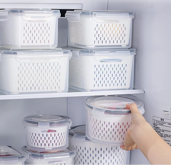 3Pack Fridge Food Storage Container Set - Image 3