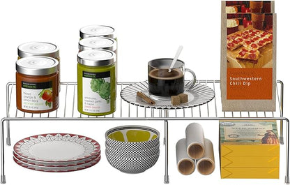 Redrubbit Cabinet Storage Shelf Rack, Expandable Metal Rustproof Kitchen - Image 9