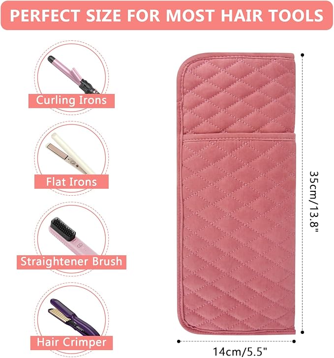 Heat Resistant Hair Tools Organizer Bag Portable Travel Storage Cover Pouch - Image 5