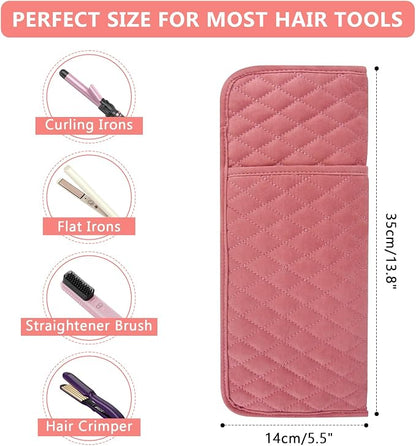 Heat Resistant Hair Tools Organizer Bag Portable Travel Storage Cover Pouch - Image 5