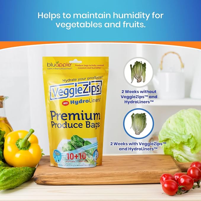 Bluapple VeggieZips Premium Produce Storage System - Image 5