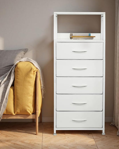 Dresser for Bedroom, Fabric Nightstand Tall Dresser & Chests of Drawers - Image 4