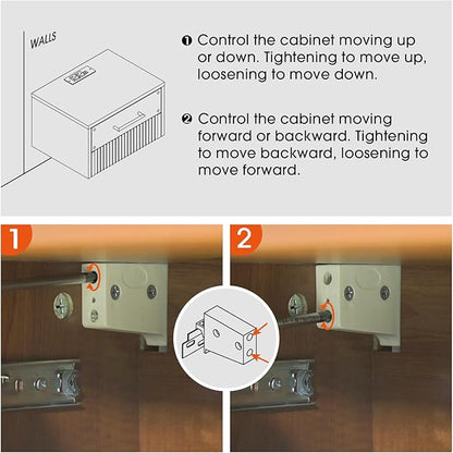 Floating Nightstand Set of 2, Mid Century Modern Wall Mounted Bedside Table - Image 8