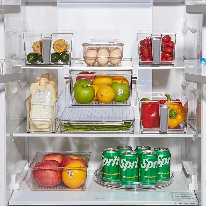 vacane 2 Pack Clear Lazy Susan Organizer Non-Skid, Plastic 11" Lazy Susan - Image 4