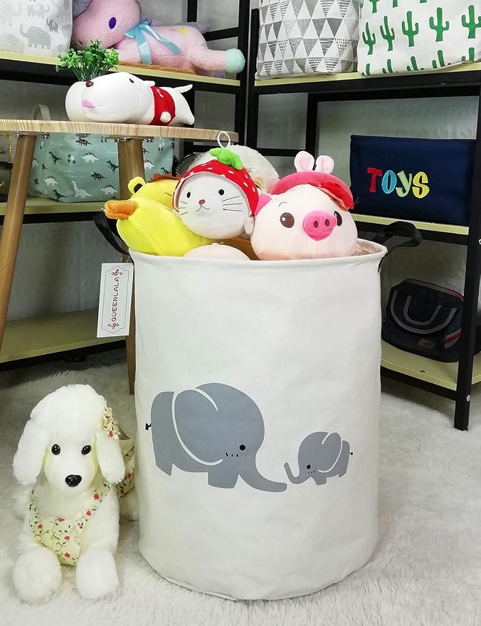 QUEENLALA Large Storage Basket, Laundry Hamper/Bathroom/Home Decor/Collapsible - Image 7