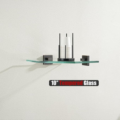 JQK Corner Glass Shelf, Oil Rubbed Bronze Bathroom 304 Stainless Steel Shower - Image 5