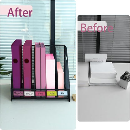 Desk Organizers, Metal Magazine File Holder - Image 5