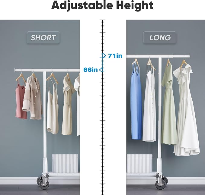 HOKEEPER Clothes Rack Collapsible Clothing Garment Rack Capacity 525LBS - Image 5
