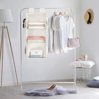 MAX Houser 3-Shelf Hanging Closet Organizers, Collapsible Closet Hanging Shelves - Image 6