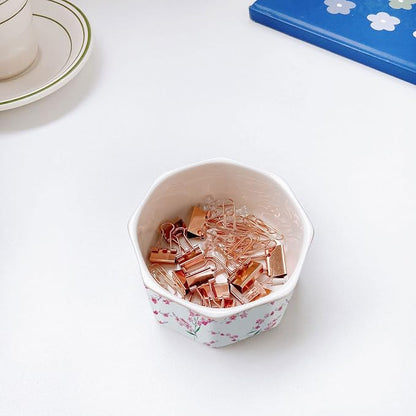 Paper Clip Holder Ceramic Paper Clip Holders Paperclips Holder Dispenser Cute - Image 2