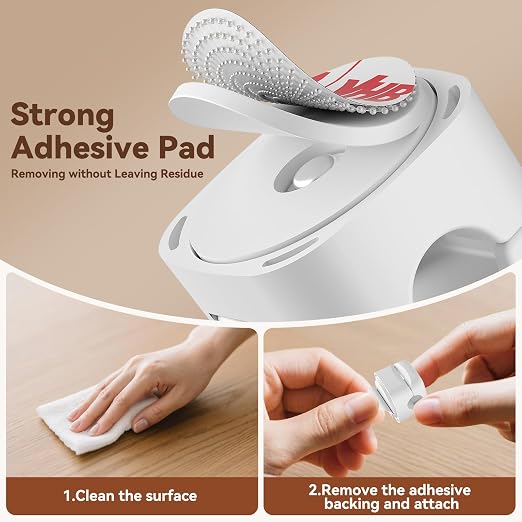 6 Pack Rotatable Cord Organizer, Spring Cable Clips Desk Cable Management Cord - Image 3