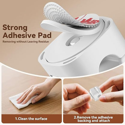 6 Pack Rotatable Cord Organizer, Spring Cable Clips Desk Cable Management Cord - Image 3