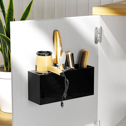 NIUBEE Hair Dryer Holder, Hair Tool Organizer Wall Mount, Blow Dryer Holder - Image 2