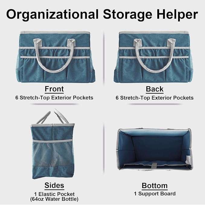 Cupohus Water-Resistant Art Organizer Tote Bag - Image 7