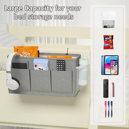 Dual-purpose Bedside Caddy Bedside Organizer, Bed Caddy - Image 5