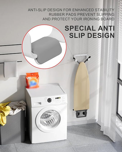 2PC Ironing Board Hanger Wall Mount Stainless Steel, Y T Leg Ironing Board - Image 3