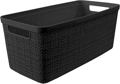 Curver Set of 8 Slim 6.8L Jute Decorative Plastic Organization and Storage - Image 3