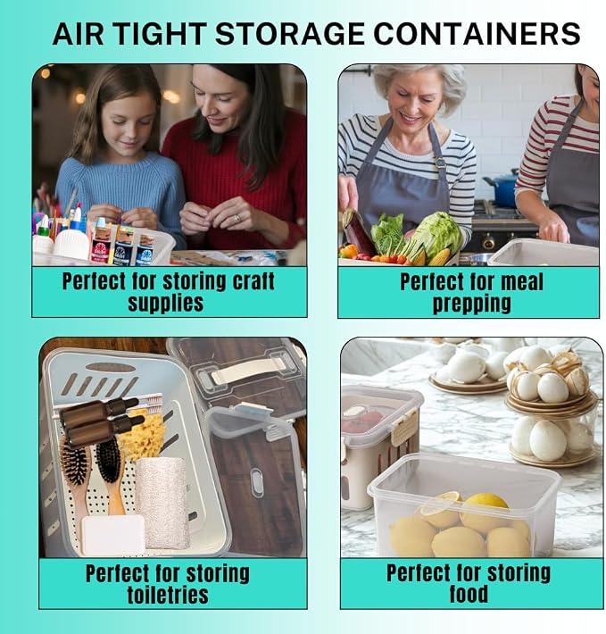5-Pack Fruit Containers for Fridge Keep Fresh – Airtight Food Containers - Image 5