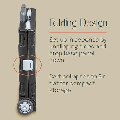 Mobile Utility Cart with Storage Organizer Bag, Rolling Cart - Image 5