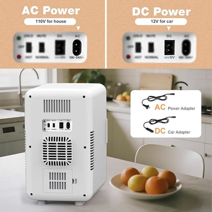13L/22L Mini Fridge for Bedroom, Non-condensing Small Skincare Fridge, 110V/12V - Image 5