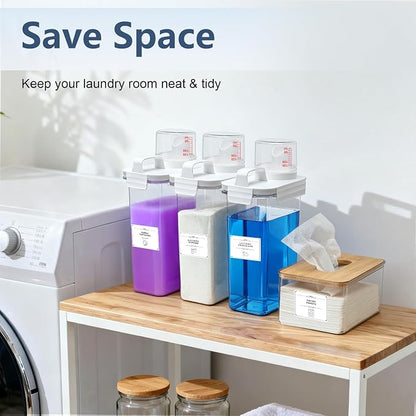 2+1 Pack Laundry Detergent Dispenser and Dryer Sheet Holder Set, 78 oz Laundry - Image 7