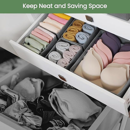 Criusia Drawer Organizer Clothes, 16 Pack Underwear Drawer Organizers, Foldable - Image 2