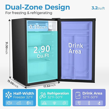 Antarctic Star 3.2 Cu.Ft. Mini Fridge - Image 2