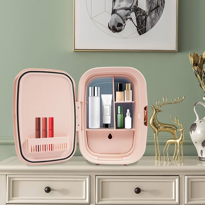 Mini Skincare Fridge, 12L Makeup Cosmetics Refrigerator Beauty Fridge - Image 3