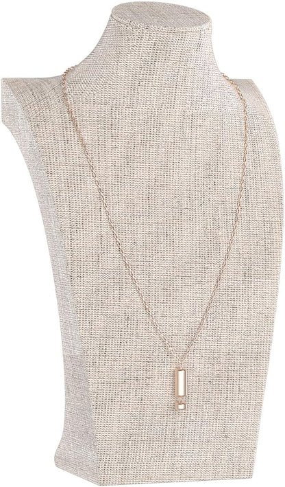 Necklace Bust Display Stand, Bust Necklace Holder, Pendant Chain Organizer by KunGe