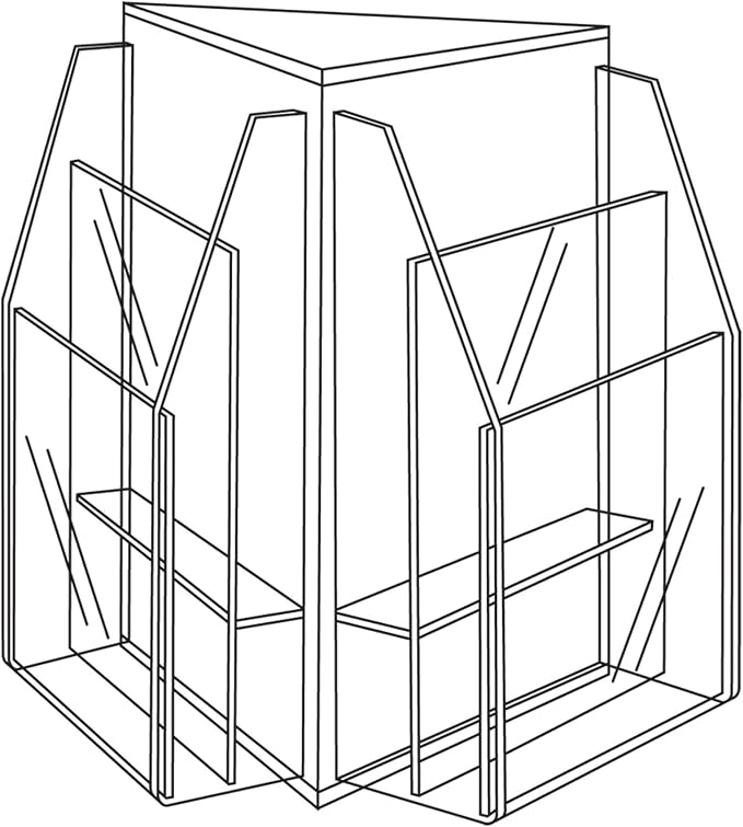 Safco Products 5698CL Reveal Table Top Literature Display, 6 Magazine - Image 2
