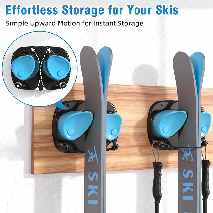 WDZREE Ski & Snowboard Wall Rack - Image 4