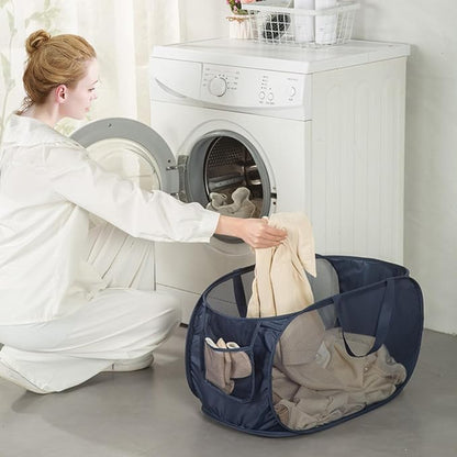 Sturdy Mesh Laundry Hamper Basket Bag, Pop up Basket - Image 2