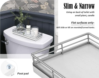 Bathroom Tray for Counter, Oak Wooden 11.2" L Vanity Tray for Jewelry Candle - Image 5