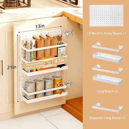 20x13x4.7-Inch Inside Cabinet Door Organizer, Adhesive Shelf, No Drilling - Image 2