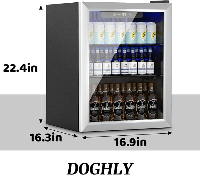 1.7 Cu.ft Beverage Refrigerator Cooler, 72 Cans Mini Fridge - Image 2