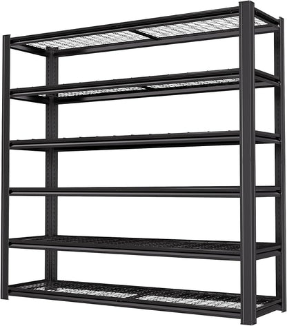 6T 62" W x 24" D x 84" H Garage Shelving Heavy Duty Metal Shelving 4200LBS by LIJIUHOME