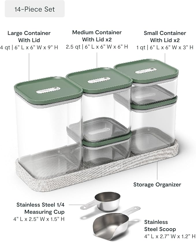 Caraway 14-Piece Glass Airtight Food Storage Containers - Image 3