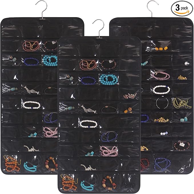 DIOMMELL 3 Pack Hanging Jewelry Organizer by DIOMMELL
