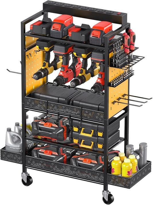 CCCEI Garage Power Tools Organizer Cart by CCCEI