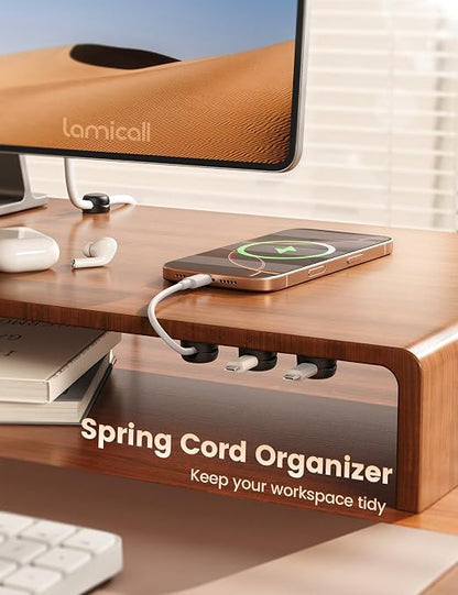 Lamicall Spring Cable Clips, Desk Office Accessory - Image 2